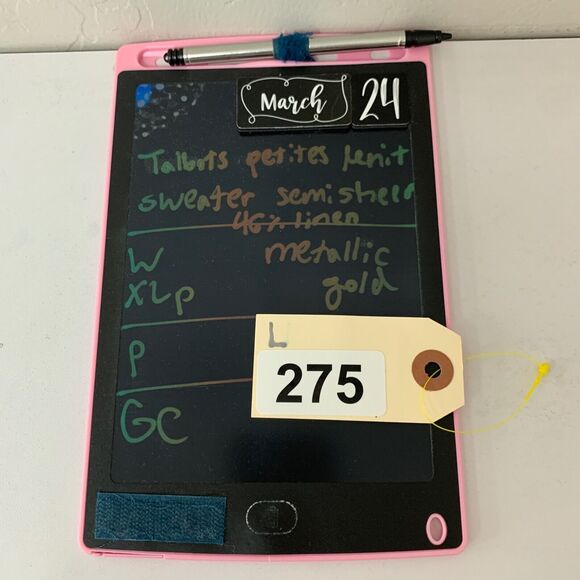 Talbots Sweater Womens XLP Gold Petite Linen Metallic Blend Open Knit Pullover - Picture 9 of 10